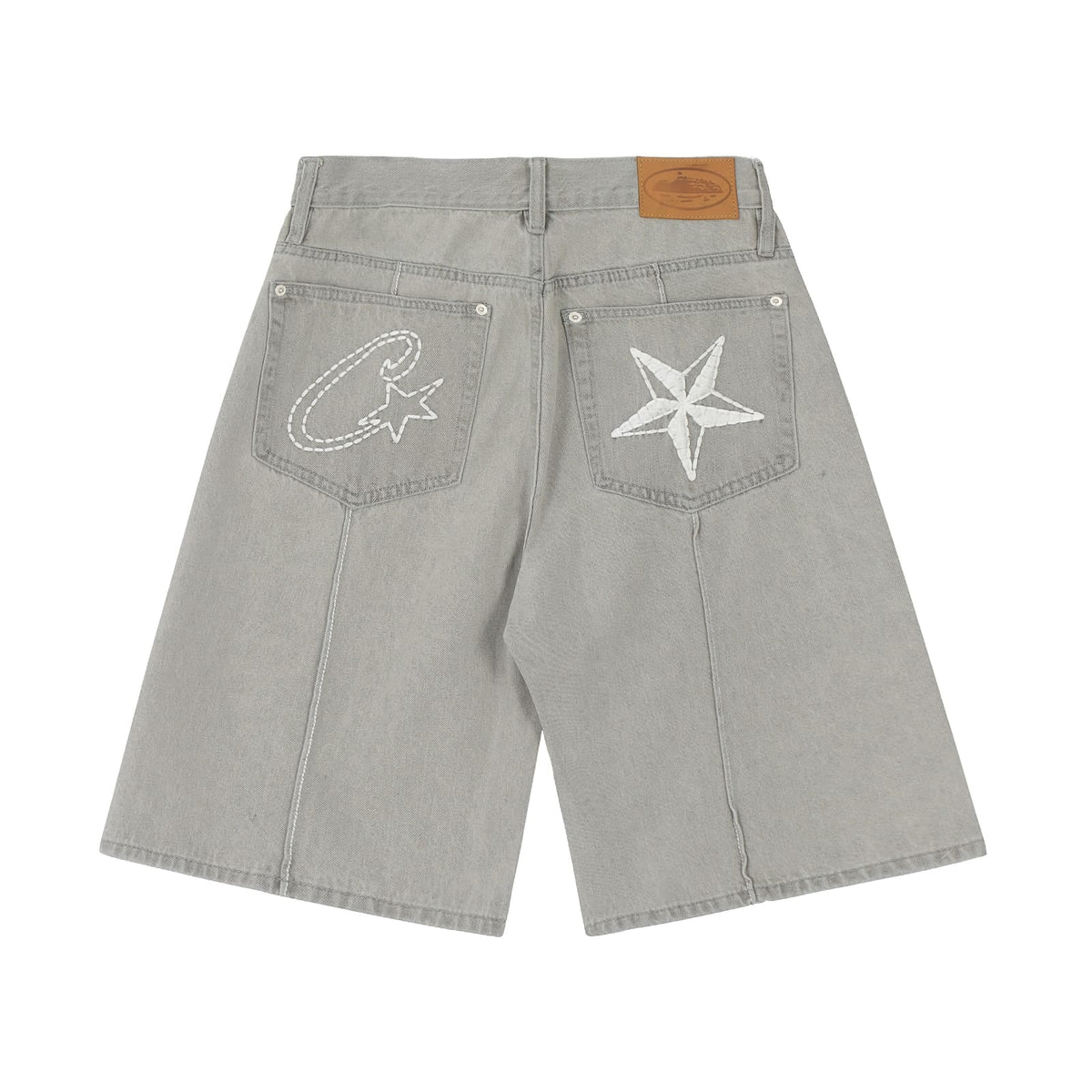 Corteiz Denim Jorts - Grey