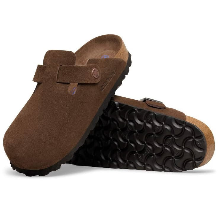 BIRKENSTOCK BOSTON SOFT FOOT BED - DARK BROWN