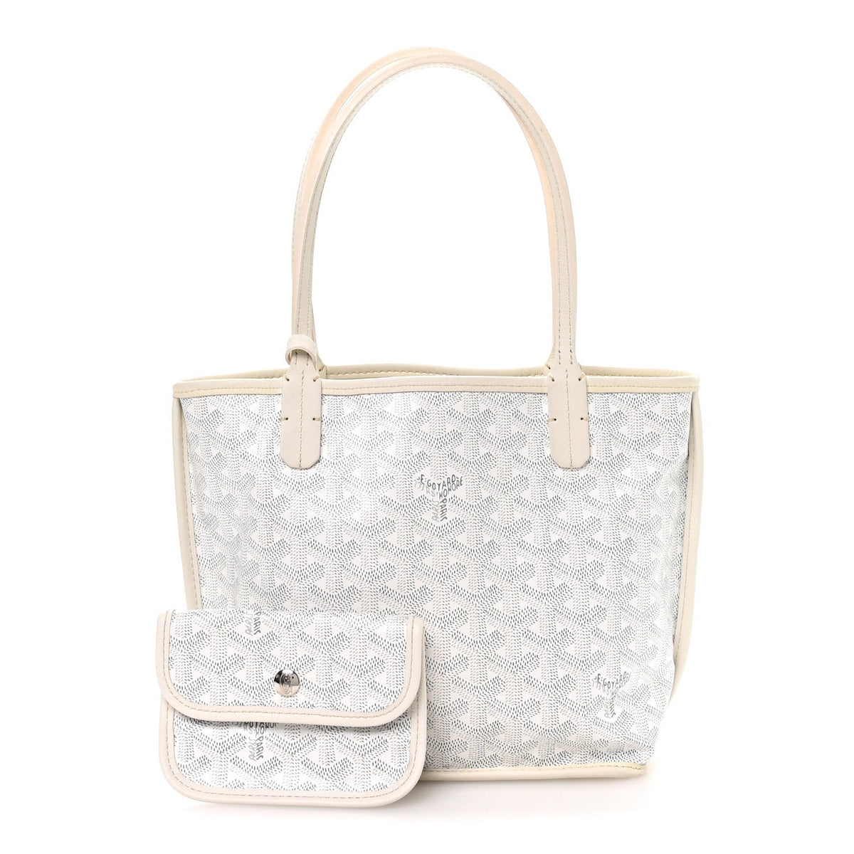 Goyard Mini Anjou Tote Bag - White