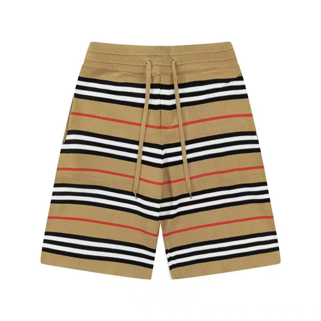 Burberry Shorts Striped - Dark Beige