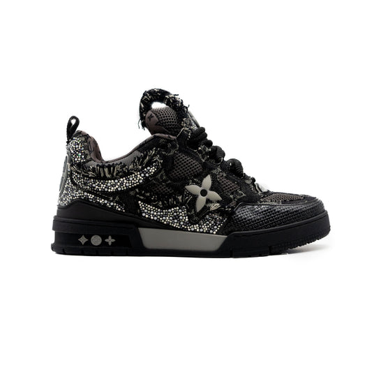 Louis Vuitton Swarovski Monogram Skate Sneaker - Black