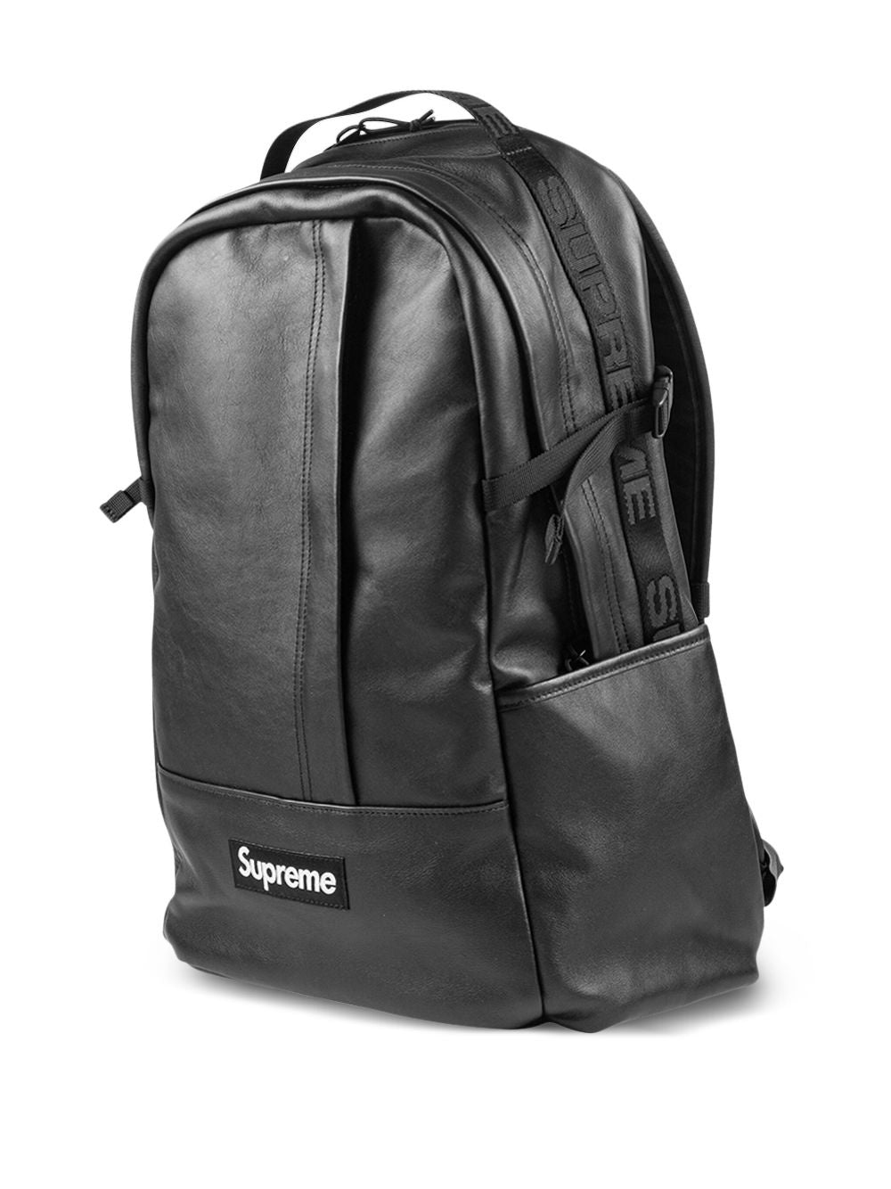 Supreme Leather Backpack - Black