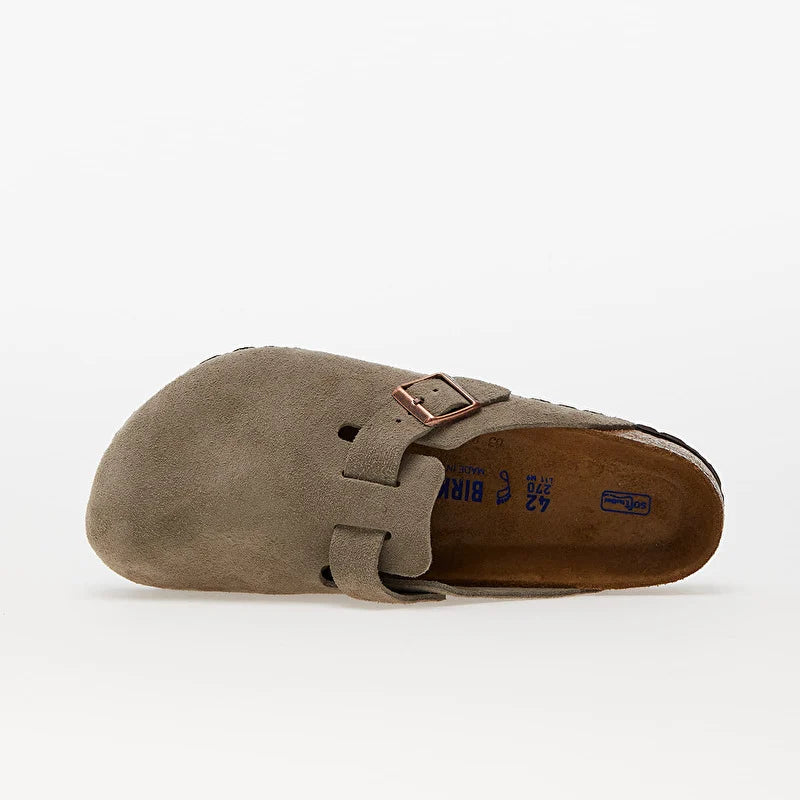 BIRKENSTOCK BOSTON SOFT FOOT BED - TAUPE