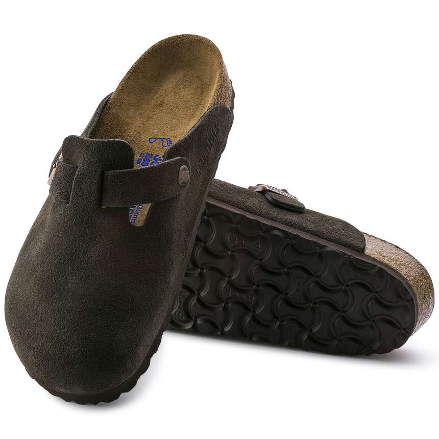 BIRKENSTOCK BOSTON SOFT FOOT BED - BROWN