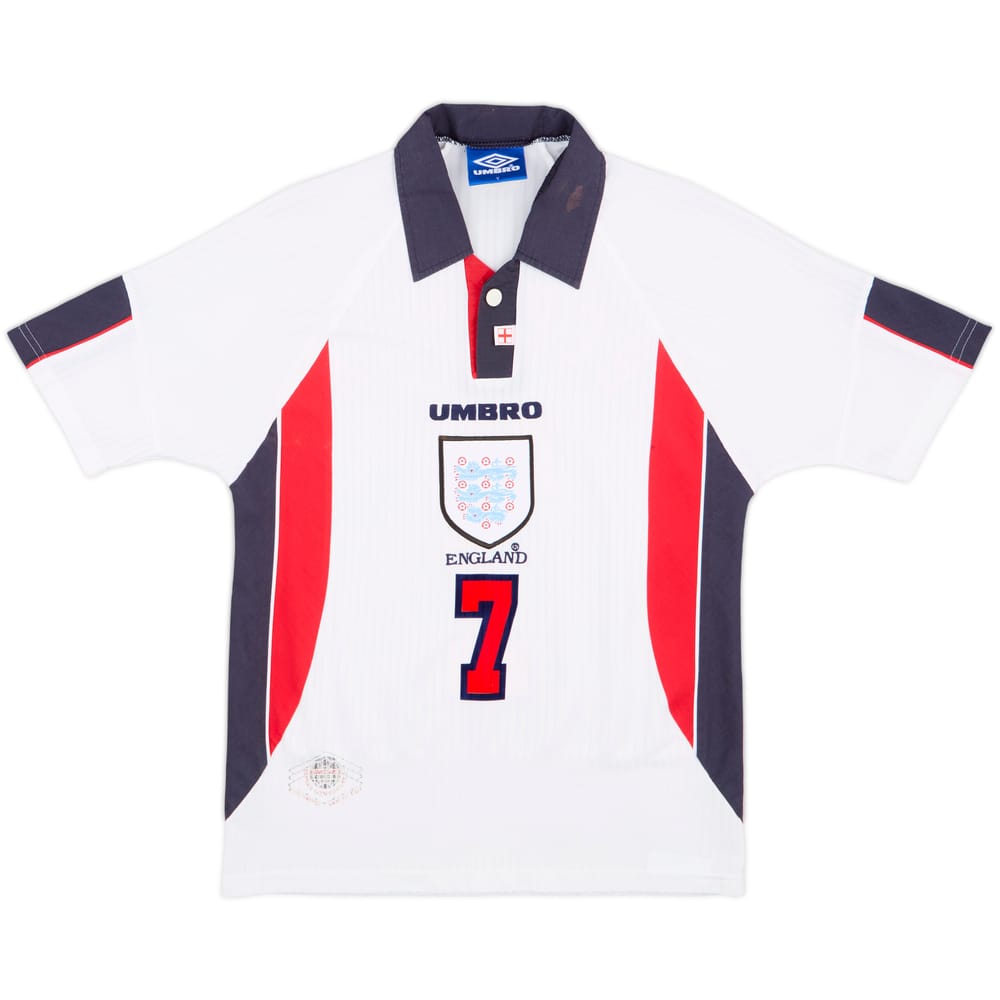 1997-99 England Home Jersey Beckham #7