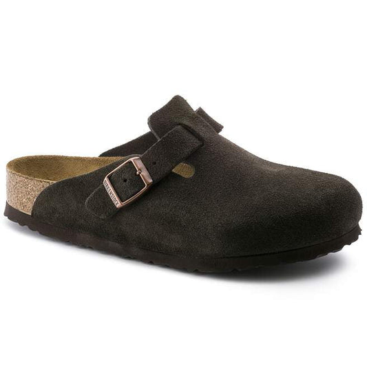 BIRKENSTOCK BOSTON SOFT FOOT BED - BROWN