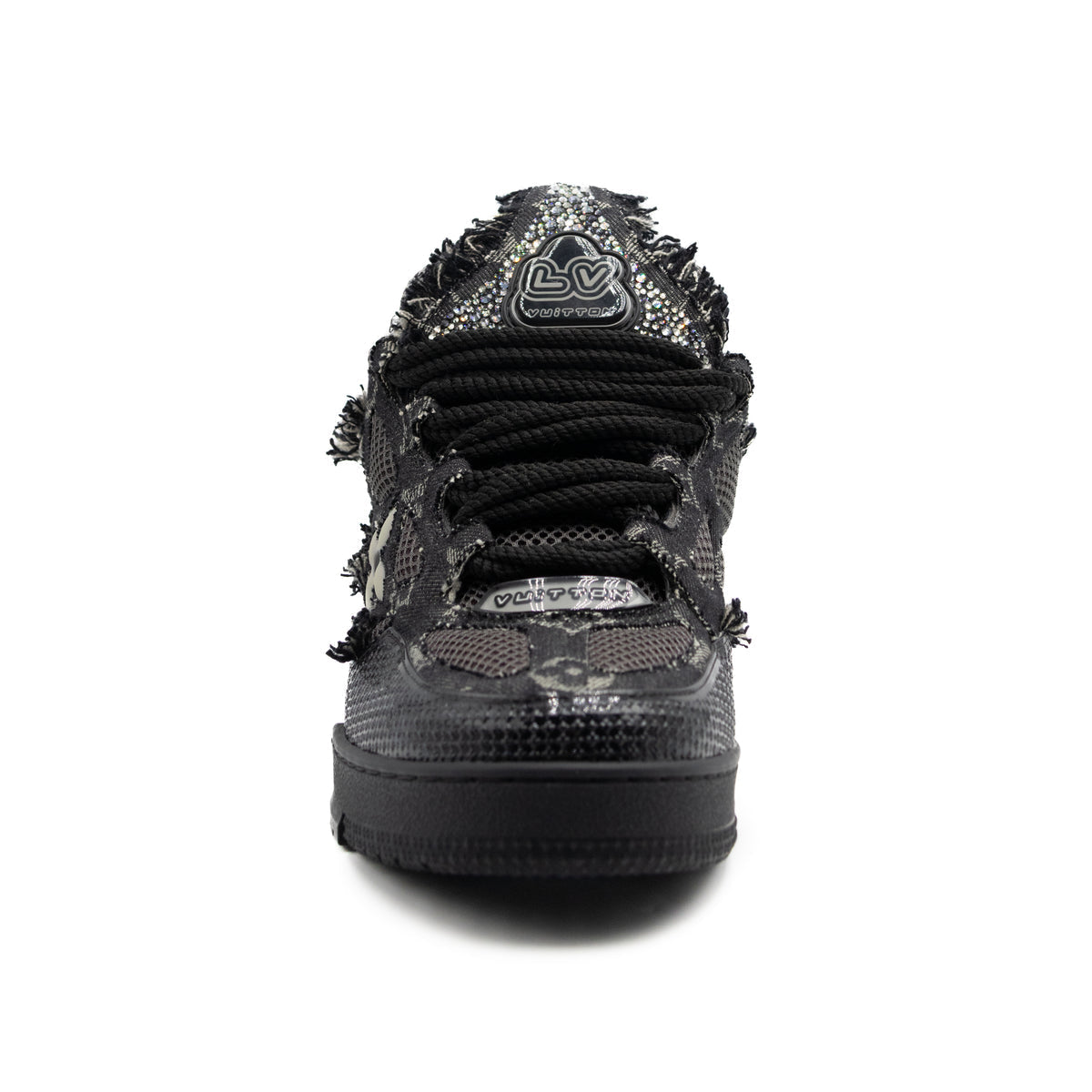 Louis Vuitton Swarovski Monogram Skate Sneaker - Black