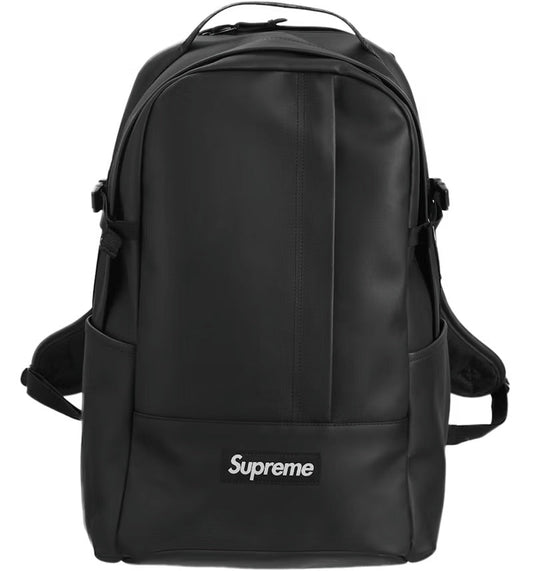 Supreme Leather Backpack - Black