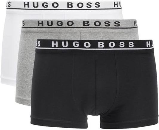 3 Pack Hugo Boss Boxer Briefs - "Black/White/Gray"