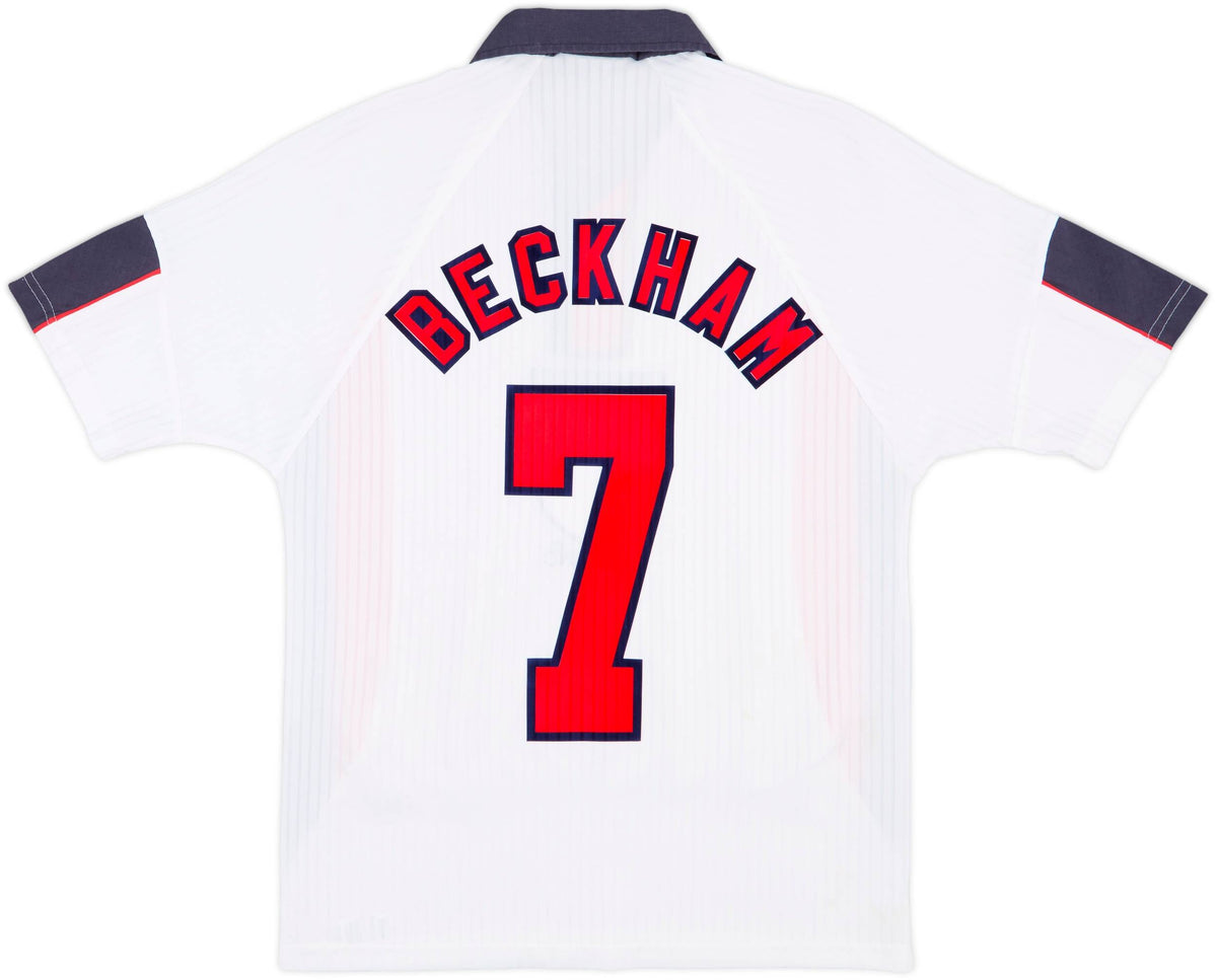 1997-99 England Home Jersey Beckham #7