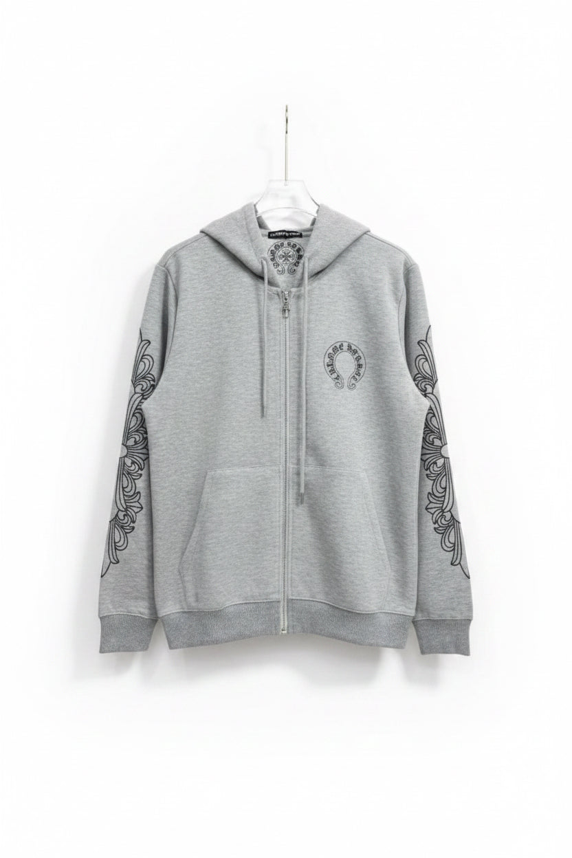 Chrome Hearts Zip Up Jacket - Grey