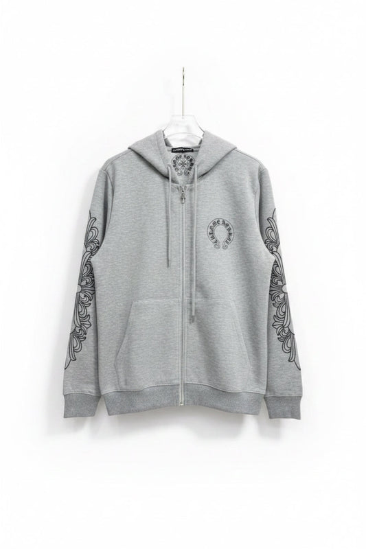 Chrome Hearts Zip Up Jacket - Grey