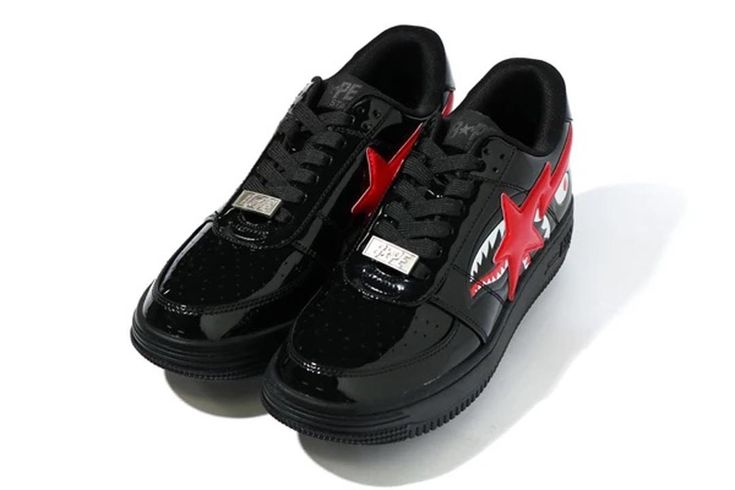 Bape Sta Low Shark - "Black/Red"