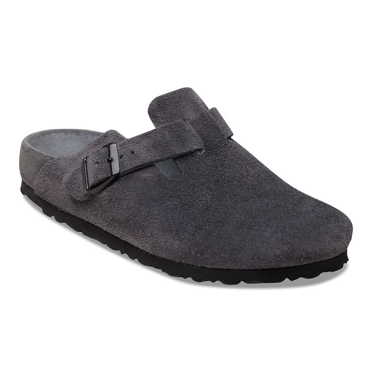 BIRKENSTOCK BOSTON SOFT FOOT BED - GRAY