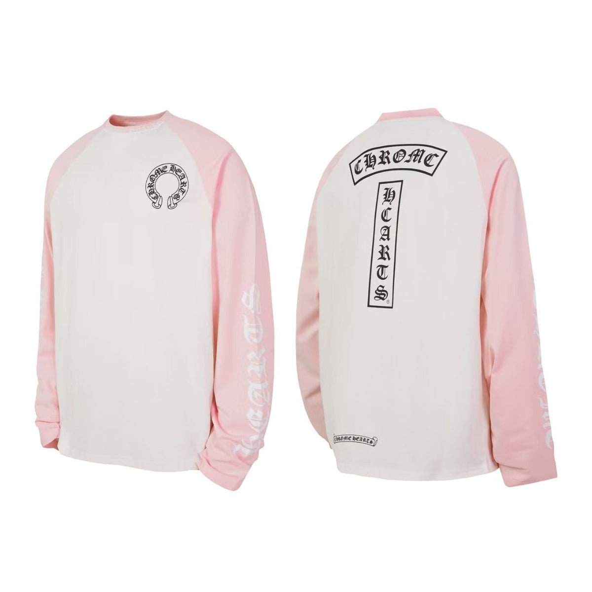 Chrome Hearts Long Sleeve T-Shirt - “Pink/White"