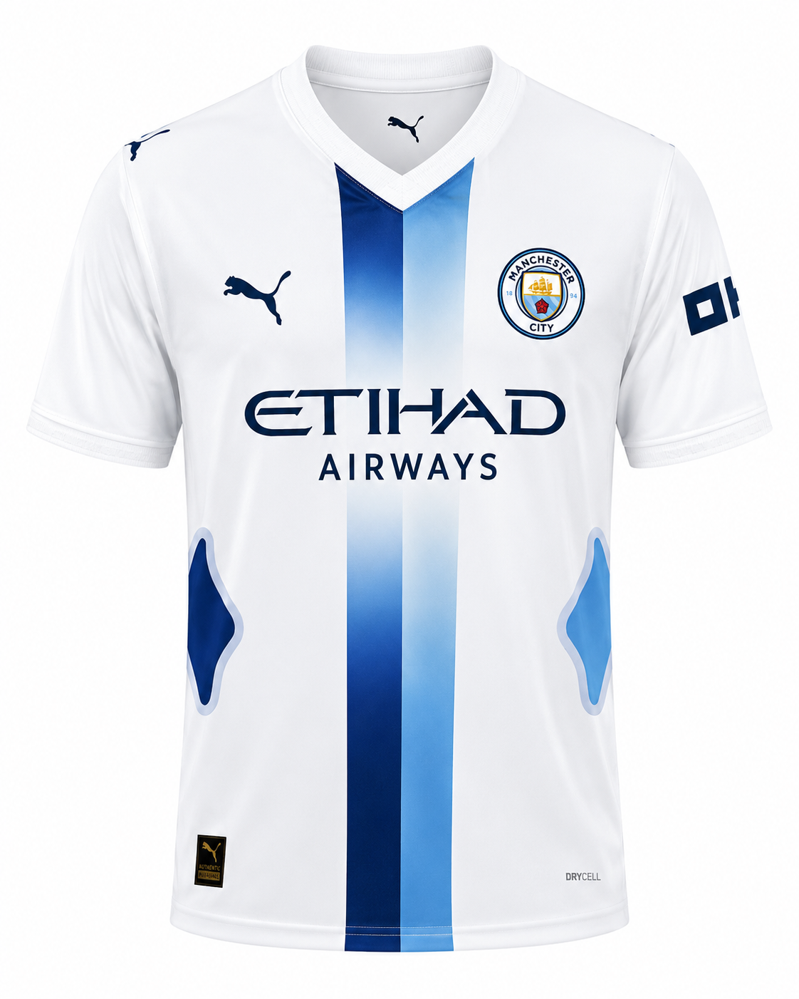 Manchester City Away Jersey - "White/Blue"