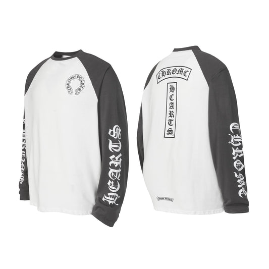 Chrome Hearts Long Sleeve T-Shirt - “White/Grey"