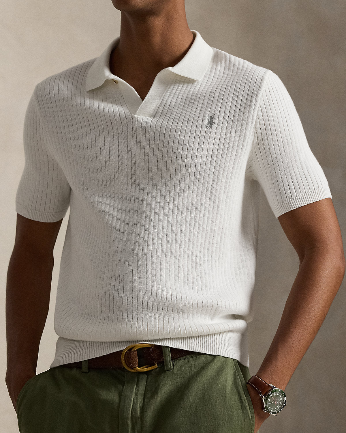 Polo Ralph Lauren Rib-Knit Collar Jumper