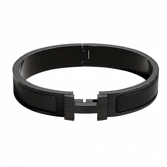Black belt buckle on a light white background