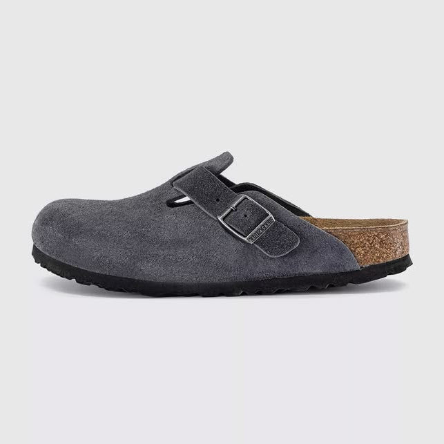 BIRKENSTOCK BOSTON SOFT FOOT BED - GRAY