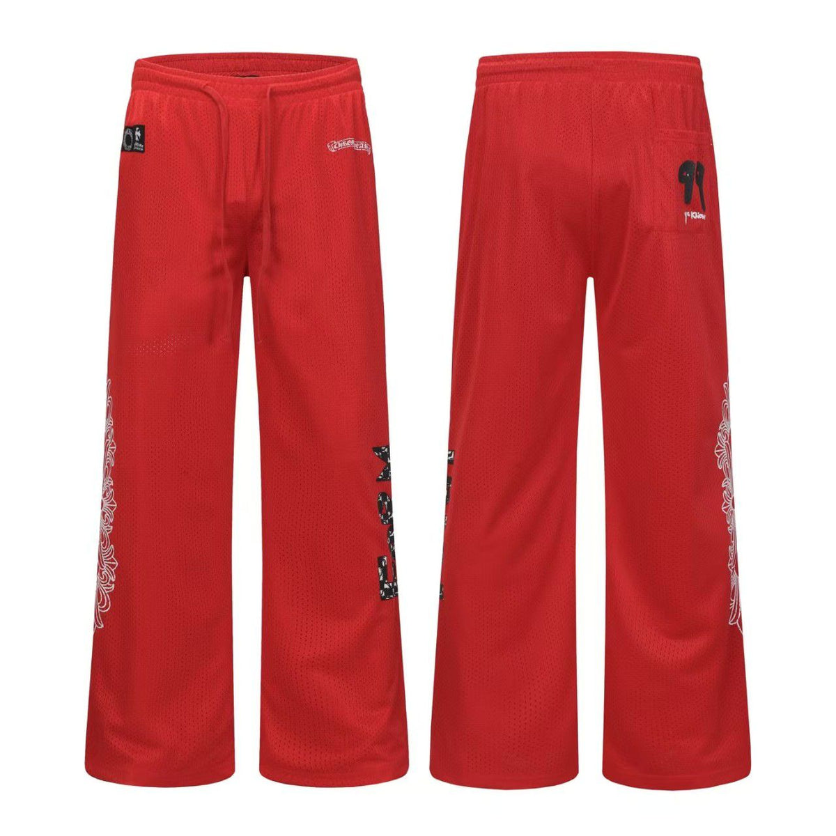 Chrome Hearts Mesh Pants - Red