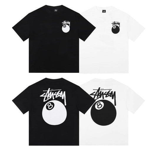 Stussy T-shirt - "Black/White"