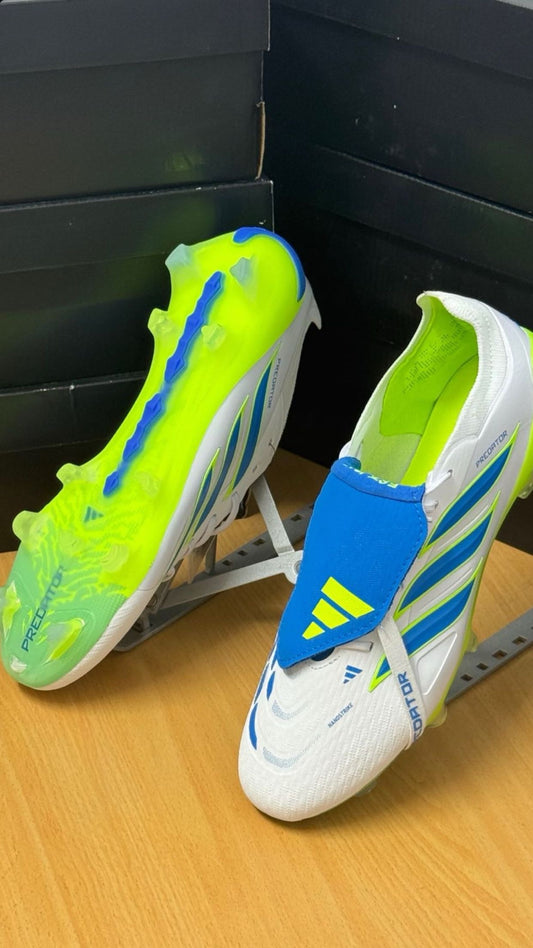 adidas Predator Elite white blue neon football boots