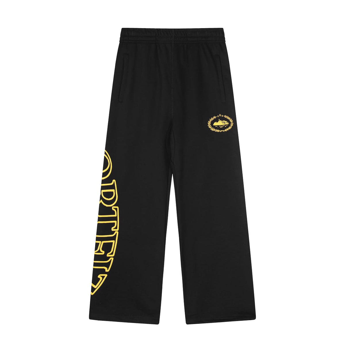 Corteiz Superior Royale Sweatpants - "Black/Gold"