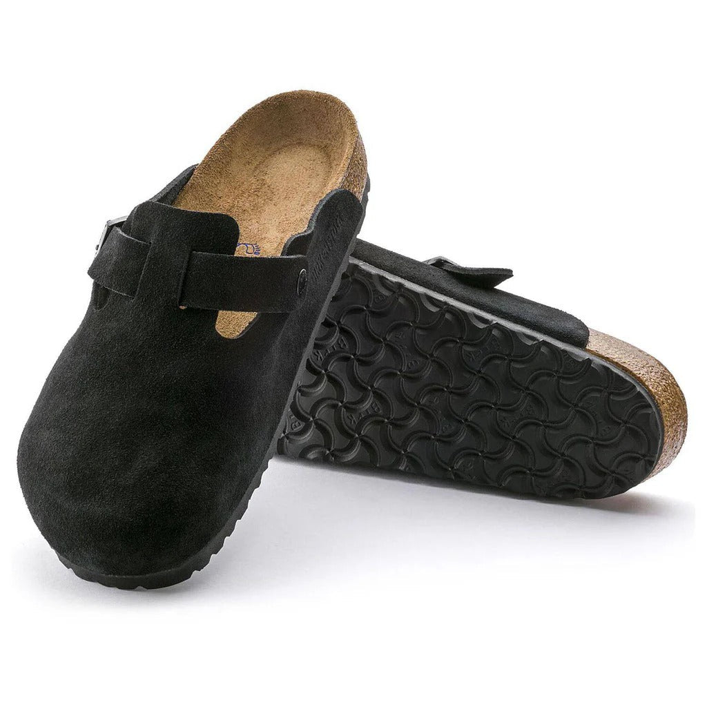 BIRKENSTOCK BOSTON SOFT FOOT BED - BLACK