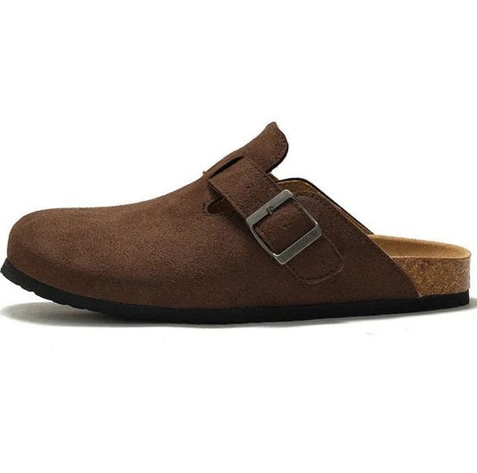 BIRKENSTOCK BOSTON SOFT FOOT BED - DARK BROWN