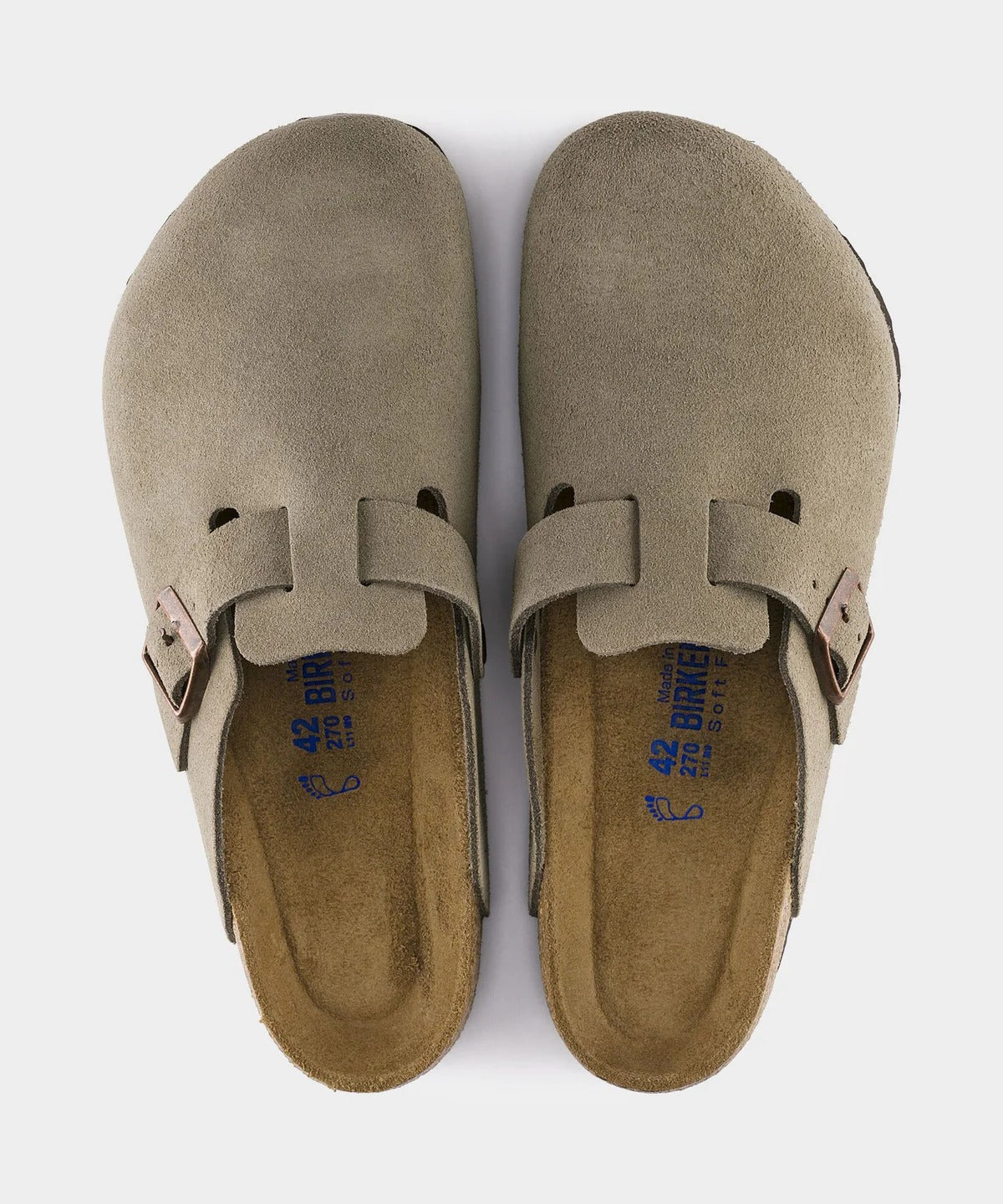 BIRKENSTOCK BOSTON SOFT FOOT BED - BEIGE