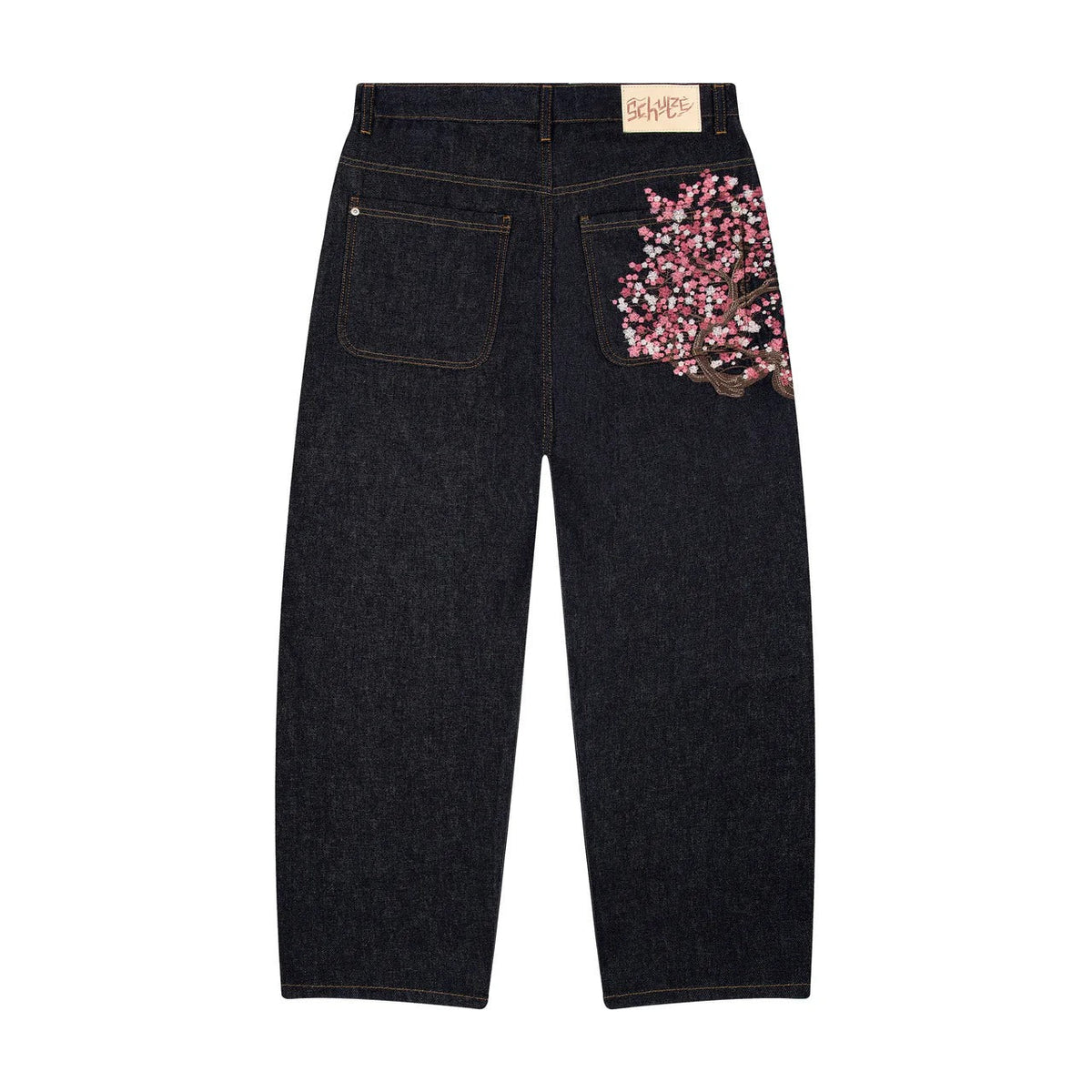 Derschutze "Cherry Blossom" Raw Denim Jeans