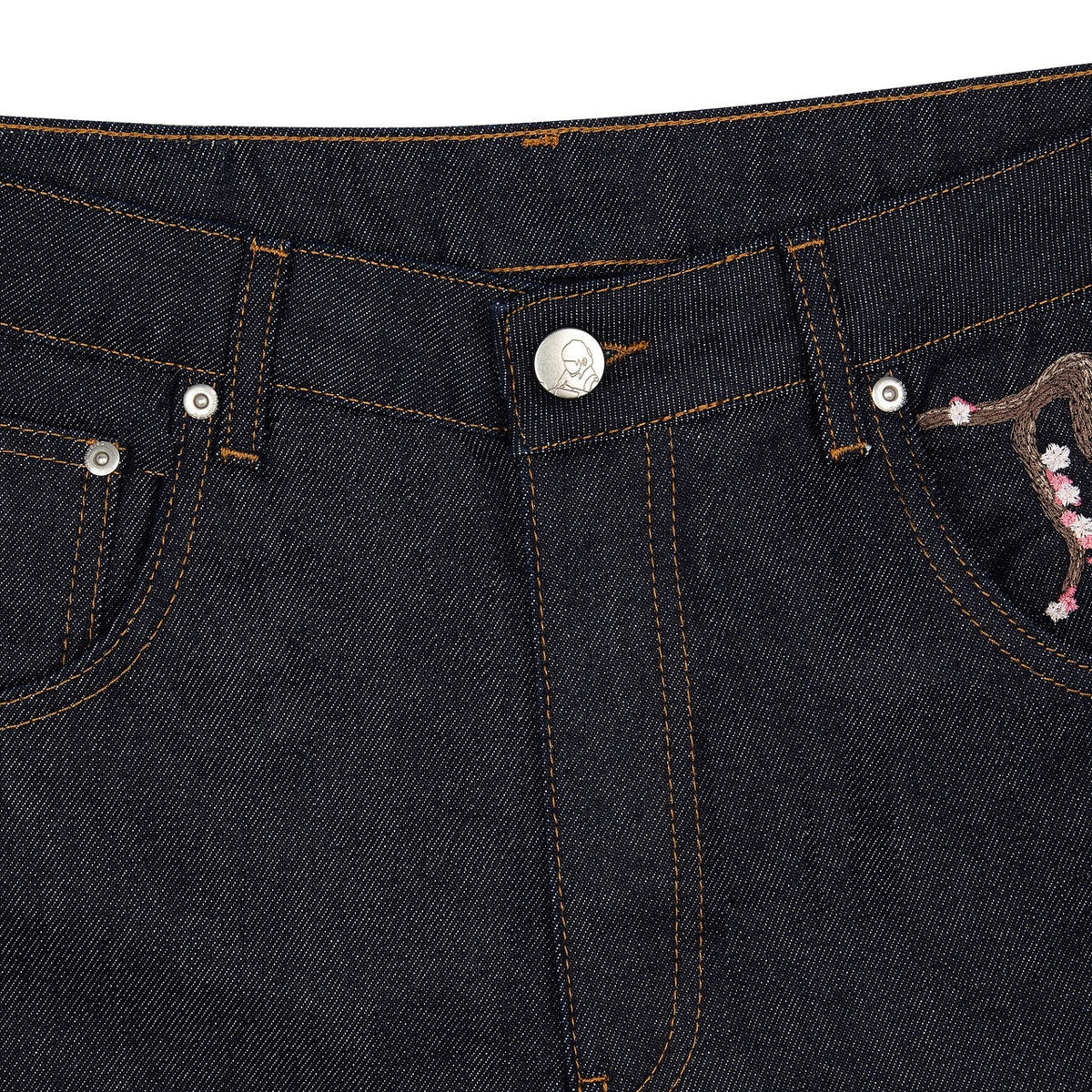 Derschutze "Cherry Blossom" Raw Denim Jeans