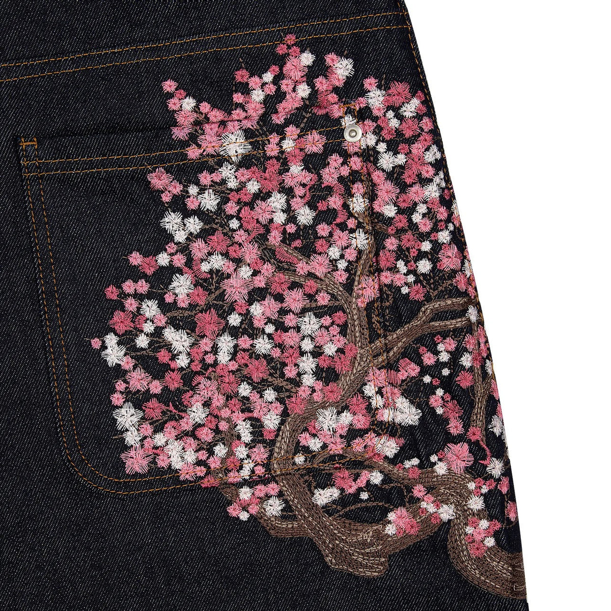 Derschutze "Cherry Blossom" Raw Denim Jeans