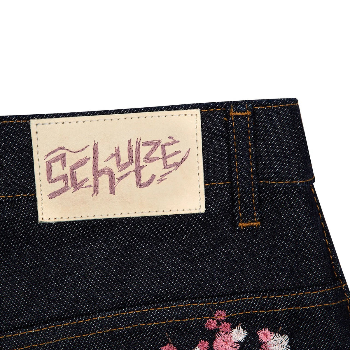 Derschutze "Cherry Blossom" Raw Denim Jeans