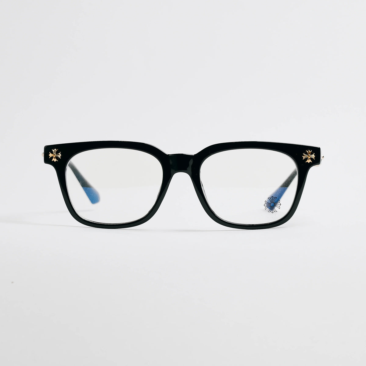 Black Gold Chrome Hearts Glasses