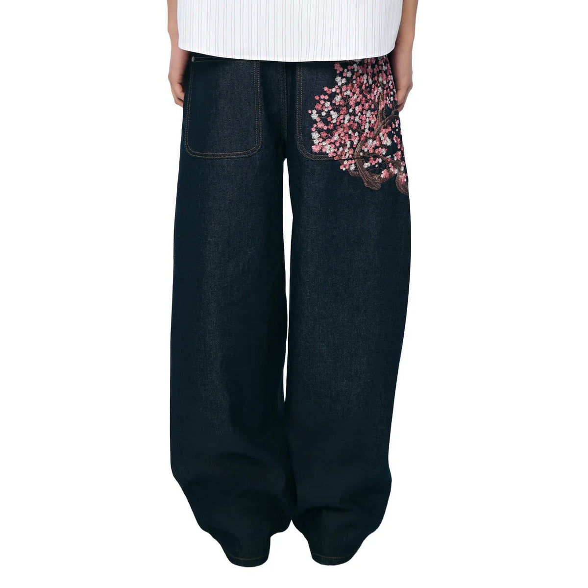 Derschutze "Cherry Blossom" Raw Denim Jeans