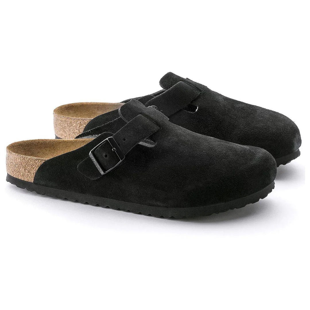 BIRKENSTOCK BOSTON SOFT FOOT BED - BLACK