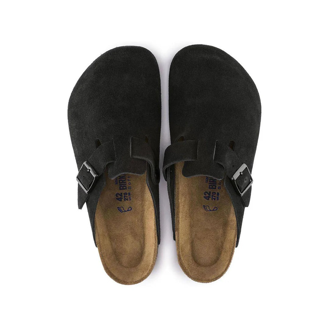 BIRKENSTOCK BOSTON SOFT FOOT BED - BLACK