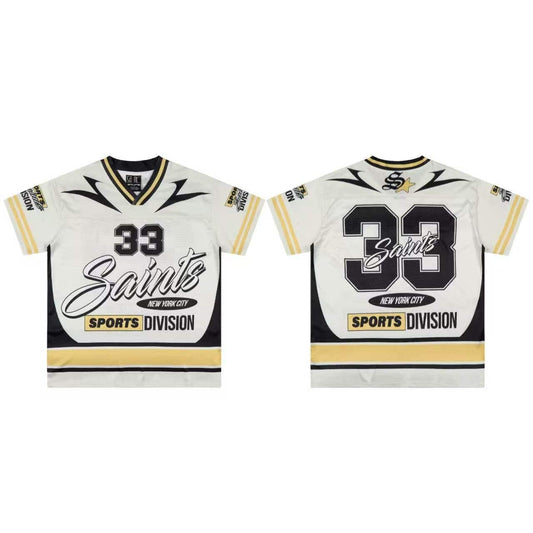 Saints Ivory Gold Tee 33 - White