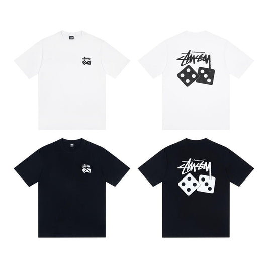 Stussy T-shirt - "Black/White"