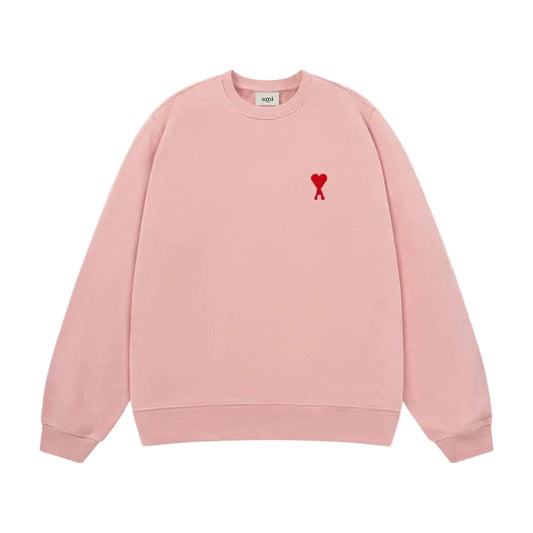 AMI Paris Mini Heart Sweater - Pink