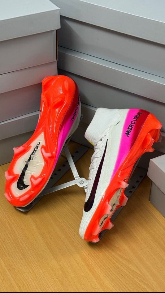 Nike Mercurial Superfly white pink orange football boots